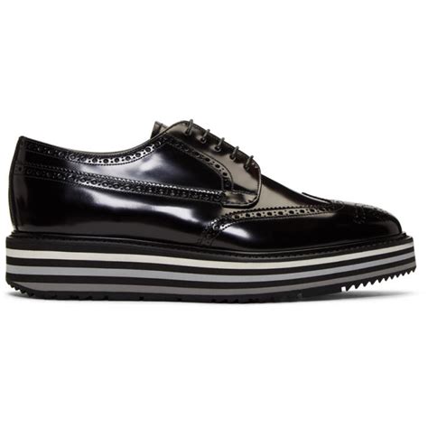 prada black brougue creeper|PRADA Black Creeper Brogues · VERGLE.